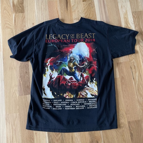 Rare Iron Maiden tour shirt. Legacy of the Beast 2018 European Tour - Picture 4 of 6